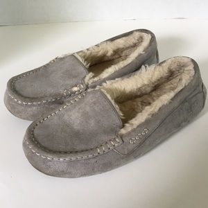 UGG Ansley Slip On Loafer Moccasins Gray